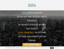 Tablet Screenshot of globalbrainforce.com
